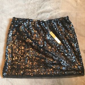 Black sequin skirt NWT!
